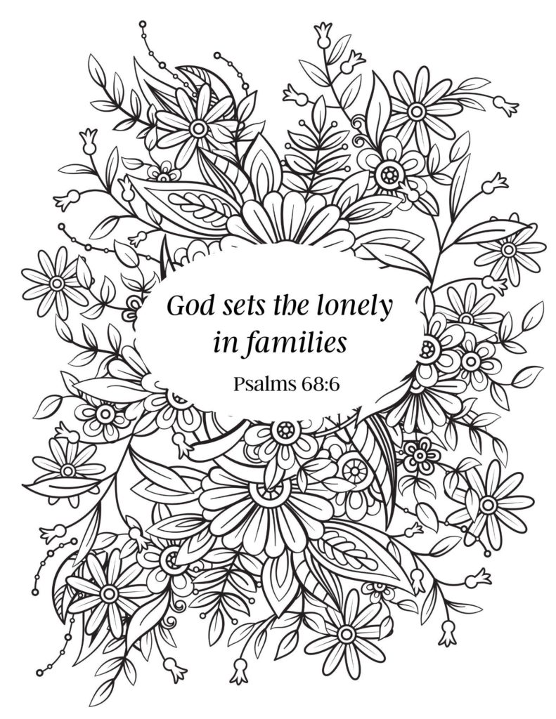 imagem de insiprational bible verse coloring page